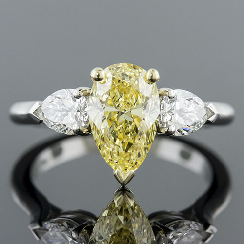 1406 1 Modern Vintage platinum and 18K gold two tone engagement