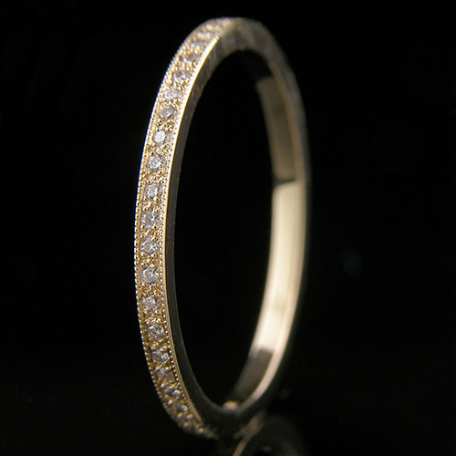 Ultra thin cheap micro pave band