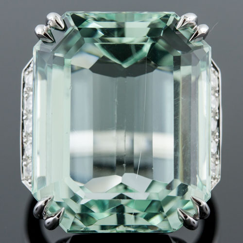 1399-1 Art Deco-inspired Pave set diamond jumbo flared shoulder engagement ring semi mount